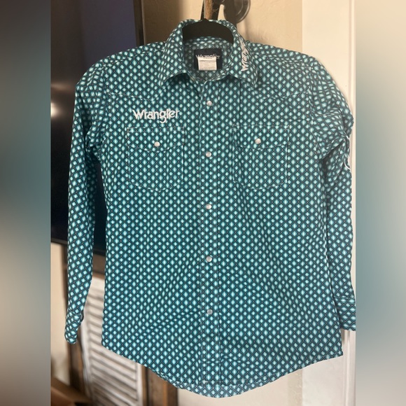 Wrangler Boys Large Snap Front Shirt - Picture 1 of 6